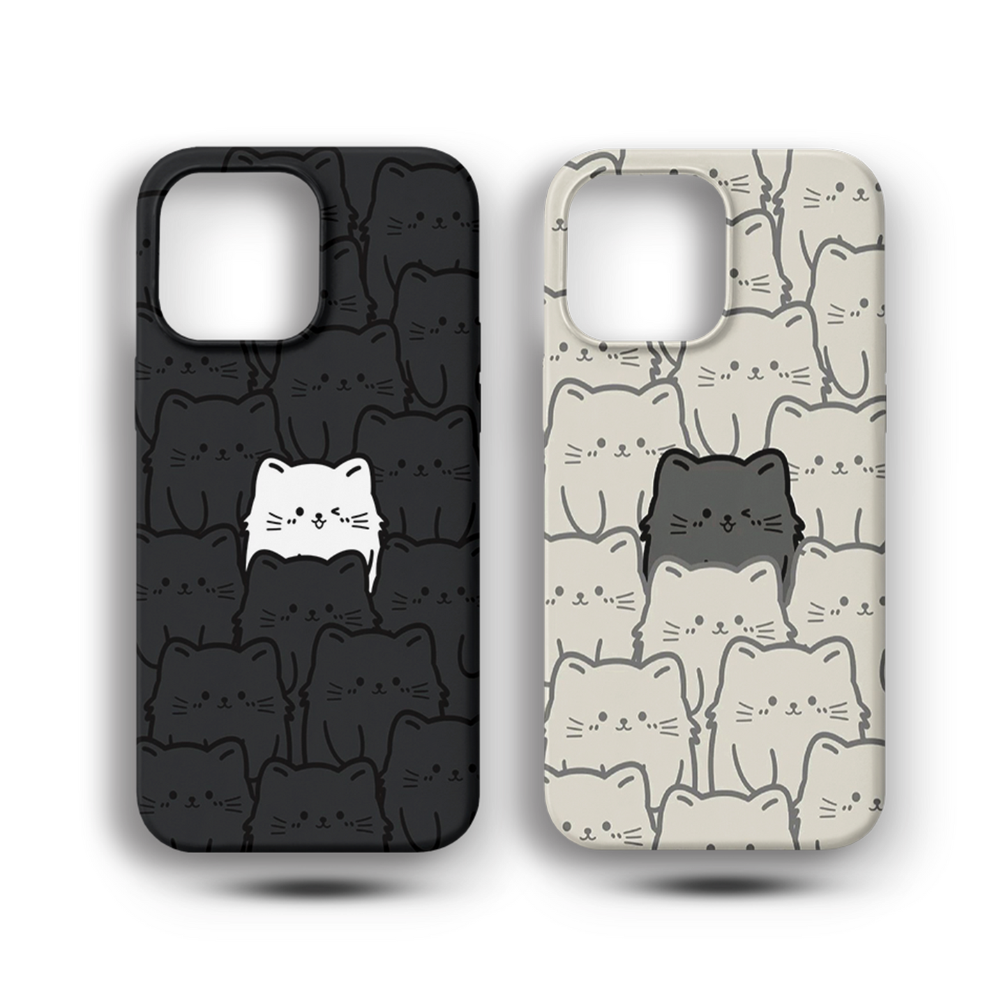 Cat Couple  Case 150-151 Premium Telefon Kılıfı